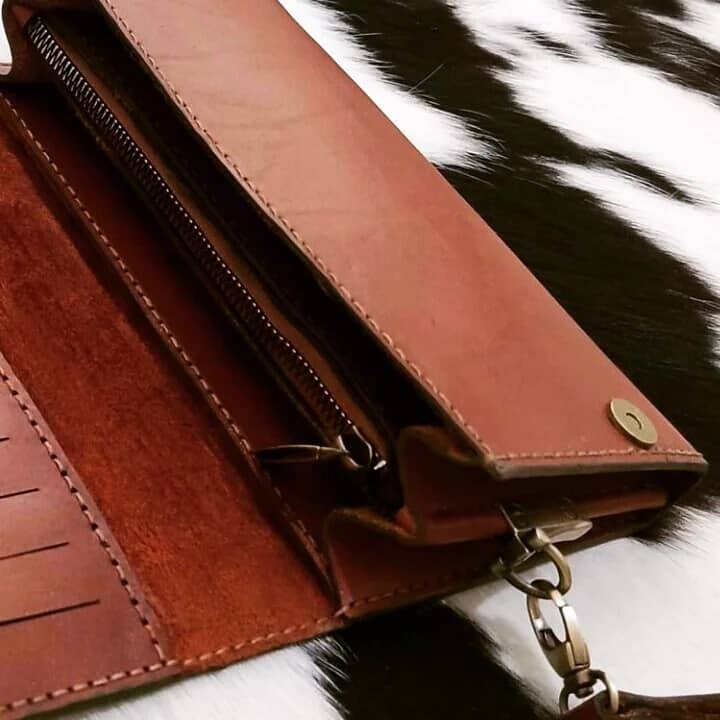 الگو کیف چرمی زنانه هشت تکه