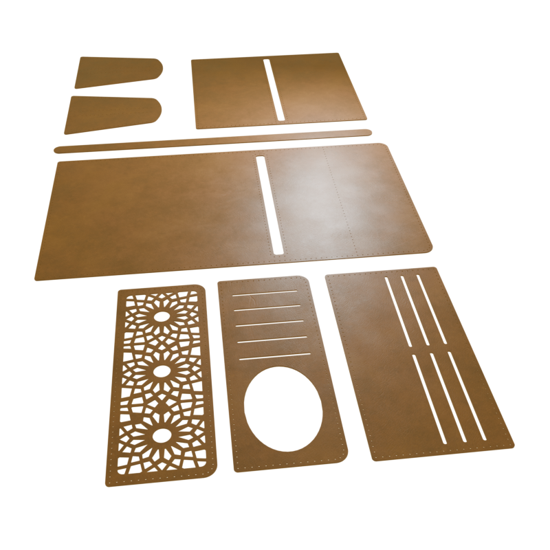 الگو کیف چرمی زنانه هشت تکه