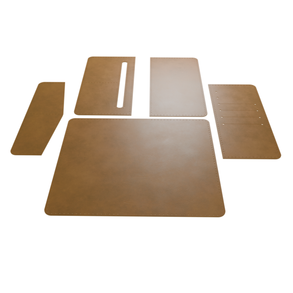 الگو نیمه آماده کیف کتی مردانه چرمی